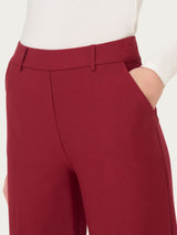 Pantalone ampio alla caviglia in Compact Rossi Donna - Ragno