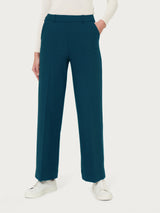 Pantalone ampio alla caviglia in Compact Blu Donna - Ragno