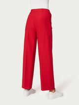 Pantalone ampio alla caviglia in Compact Rossi Donna - Ragno