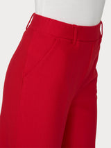 Pantalone ampio alla caviglia in Compact Rossi Donna - Ragno