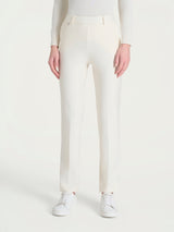 Pantalone dritto con tasche in Compact Bianchi Donna - Ragno
