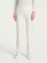 Pantalone dritto con tasche in Compact Bianchi Donna - Ragno