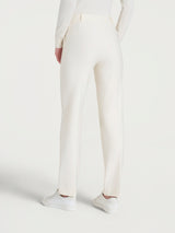 Pantalone dritto con tasche in Compact Bianchi Donna - Ragno