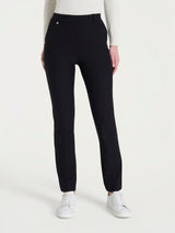 Pantalone dritto con tasche in Compact Neri Donna - Ragno