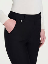 Pantalone dritto con tasche in Compact Neri Donna - Ragno