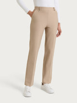 Pantalone dritto con tasche in Compact Grigi Donna - Ragno