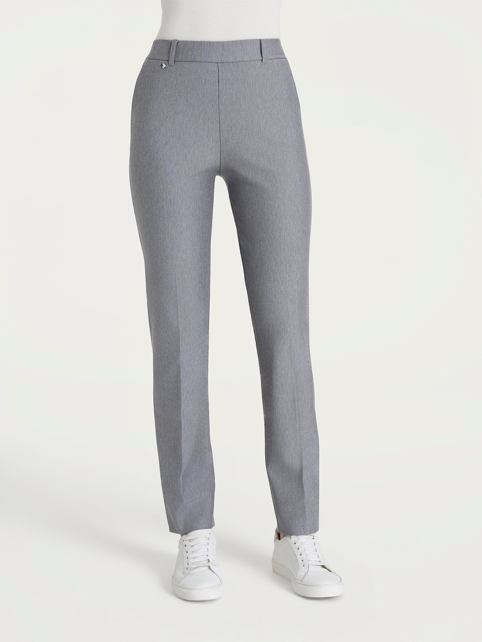 Pantalone dritto con tasche in Compact Neri Donna - Ragno