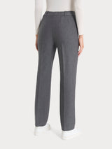 Pantalone dritto con tasche in Compact Neri Donna - Ragno