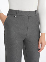 Pantalone dritto con tasche in Compact Neri Donna - Ragno