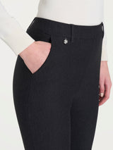 Pantalone dritto con tasche in Compact Neri Donna - Ragno