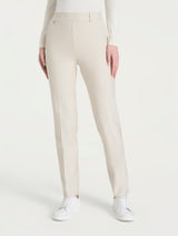 Pantalone dritto con tasche in Compact Bianchi Donna - Ragno