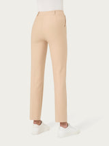 Pantalone dritto con tasche in Compact Marroni Donna - Ragno