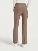 Pantalone dritto con tasche in Compact Marroni Donna - Ragno