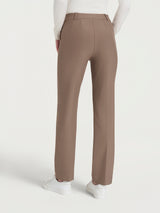 Pantalone dritto con tasche in Compact Marroni Donna - Ragno