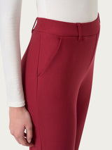 Pantalone dritto con tasche in Compact Rossi Donna - Ragno