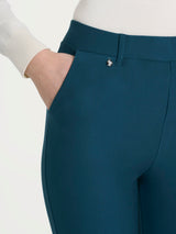 Pantalone dritto con tasche in Compact Blu Donna - Ragno