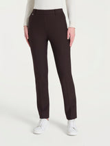 Pantalón recto con bolsillos en Compact marrón para mujer - Ragno