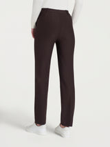 Pantalone dritto con tasche in Compact Marroni Donna - Ragno