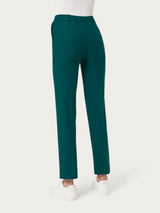 Pantalone dritto con tasche in Compact Verdi Donna - Ragno
