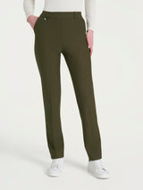 Pantalone dritto con tasche in Compact Verdi Donna - Ragno
