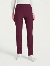 Pantalone dritto con tasche in Compact Viola Donna - Ragno