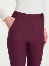 Pantalone dritto con tasche in Compact Viola Donna - Ragno