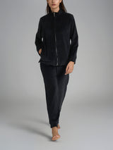 Tuta in ciniglia di misto cotone Neri Donna - Ragno