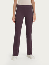 Pantalone flare con spacchetti in Satin Power Viola Donna - Ragno