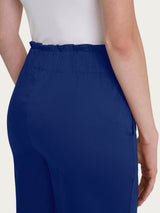 Bermuda con tasche e bottoni in Satin Power Blu Donna - Ragno
