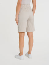 Bermuda con tasche e bottoni in Satin Power Bianchi Donna - Ragno