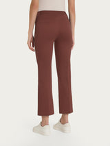 Pantalone flare alla caviglia in Satin Power Marroni Donna - Ragno