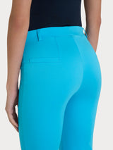 Pantalone flare alla caviglia in Satin Power Azzurri Donna - Ragno