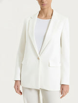 Blazer monopetto in Compact Light Bianchi Donna - Ragno