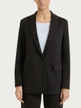 Blazer monopetto in Compact Light Neri Donna - Ragno