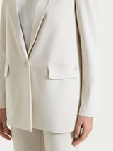 Blazer monopetto in Compact Light Bianchi Donna - Ragno