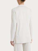 Blazer monopetto in Compact Light Bianchi Donna - Ragno