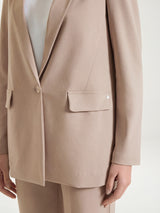 Blazer monopetto in Compact Light Marroni Donna - Ragno