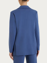 Blazer monopetto in Compact Light Blu Donna - Ragno