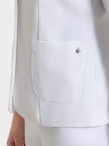 Blazer due bottoni in Compact Light Bianchi Donna - Ragno