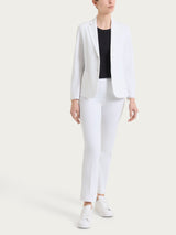 Blazer due bottoni in Compact Light Bianchi Donna - Ragno