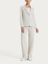 Blazer due bottoni in Compact Light Bianchi Donna - Ragno