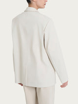 Blazer over destrutturato con doppio bottone in Compact Light Bianchi Donna - Ragno