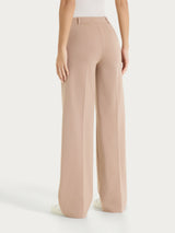 Pantalone ampio con tasche in Compact Light Marroni Donna - Ragno