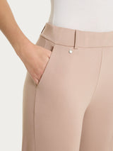 Pantalone ampio con tasche in Compact Light Marroni Donna - Ragno