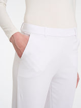 Pantalone a carota con tasche in Compact Light Bianchi Donna - Ragno