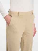 Pantalone a carota con tasche in Compact Light Marroni Donna - Ragno
