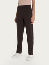 Pantalone a carota con tasche in Compact Light Marroni Donna - Ragno