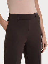 Pantalone a carota con tasche in Compact Light Marroni Donna - Ragno