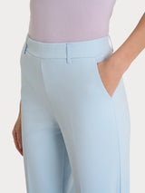 Pantalone a carota con tasche in Compact Light Azzurri Donna - Ragno