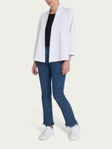 Cardigan aperto in Compact Light Bianchi Donna - Ragno